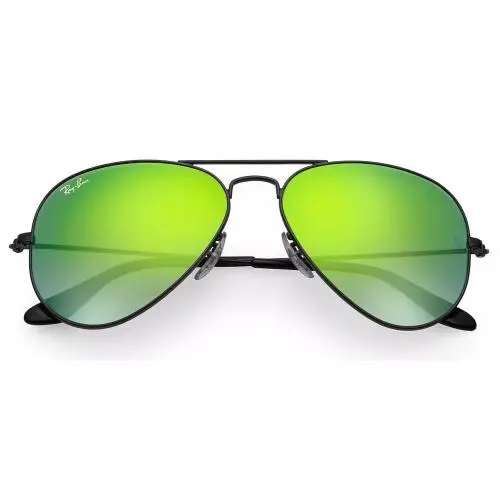 Ray-ban RB3025 002/4J Aviator Flash Black Green Gradient Mirror 58-14