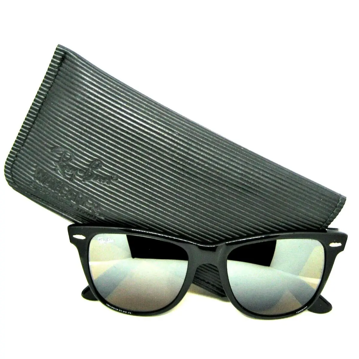 Ray-ban Usa Nos Vintage B L Wayfarer II W0758 Tgm B-15 Ebony Newinbox Sunglasses