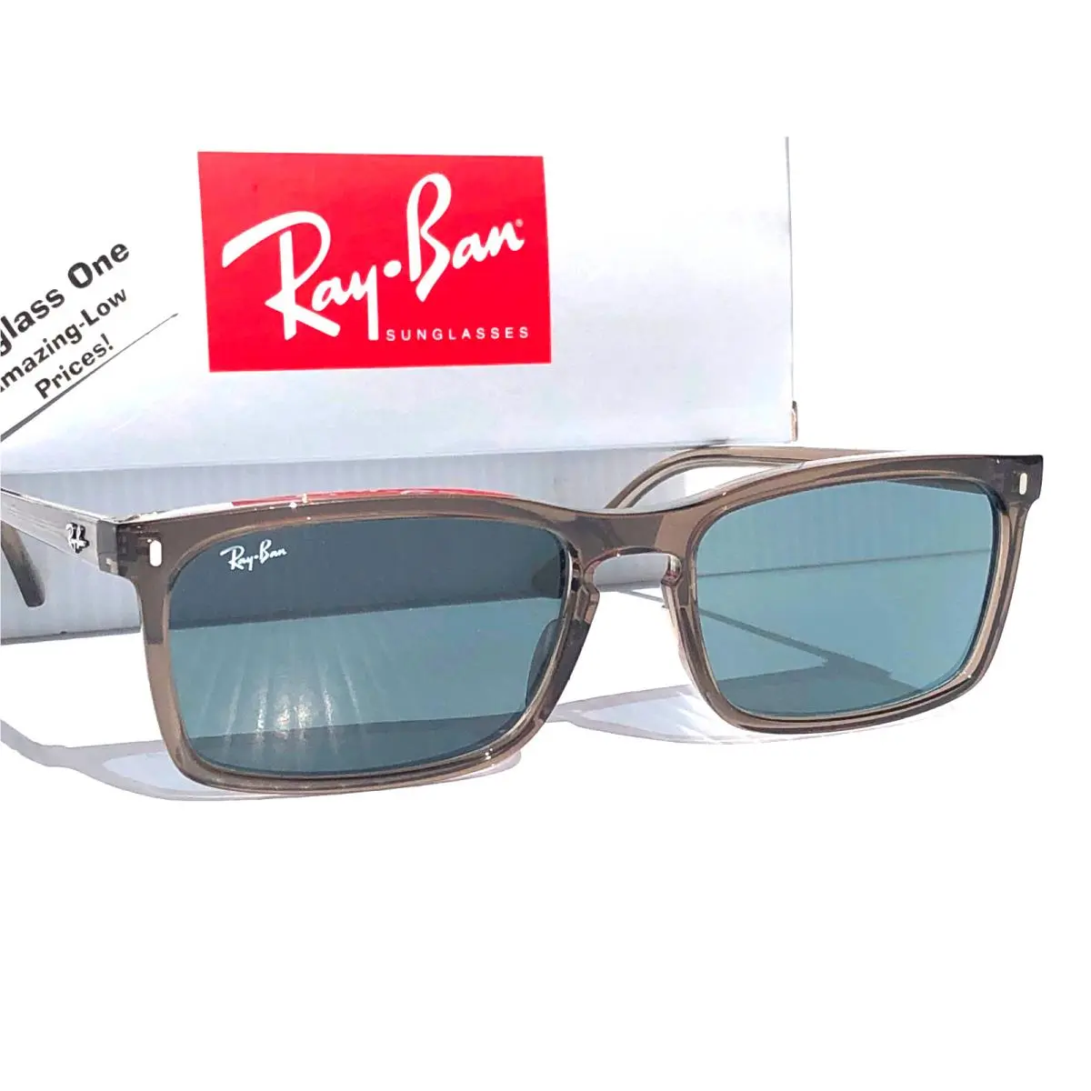 Ray Ban Transparent Grey w UV Protective Blue Lens Sunglass RB 4435 6765