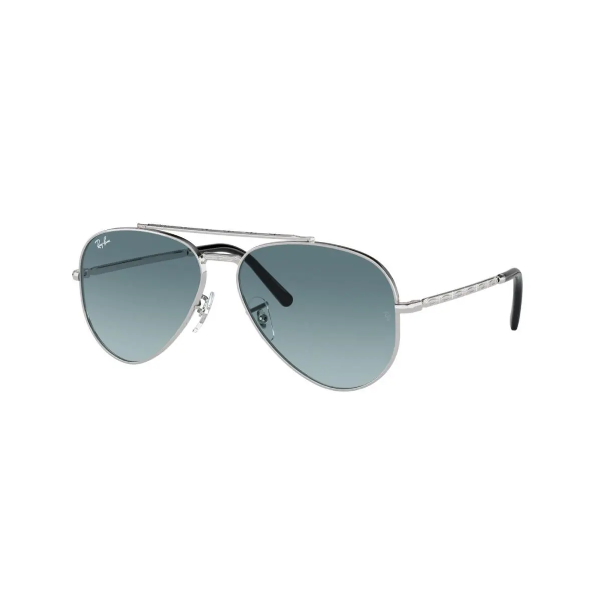 Ray Ban Sunglasses Aviator RB3625 003/3M Silver/light Blue Lens 62MM