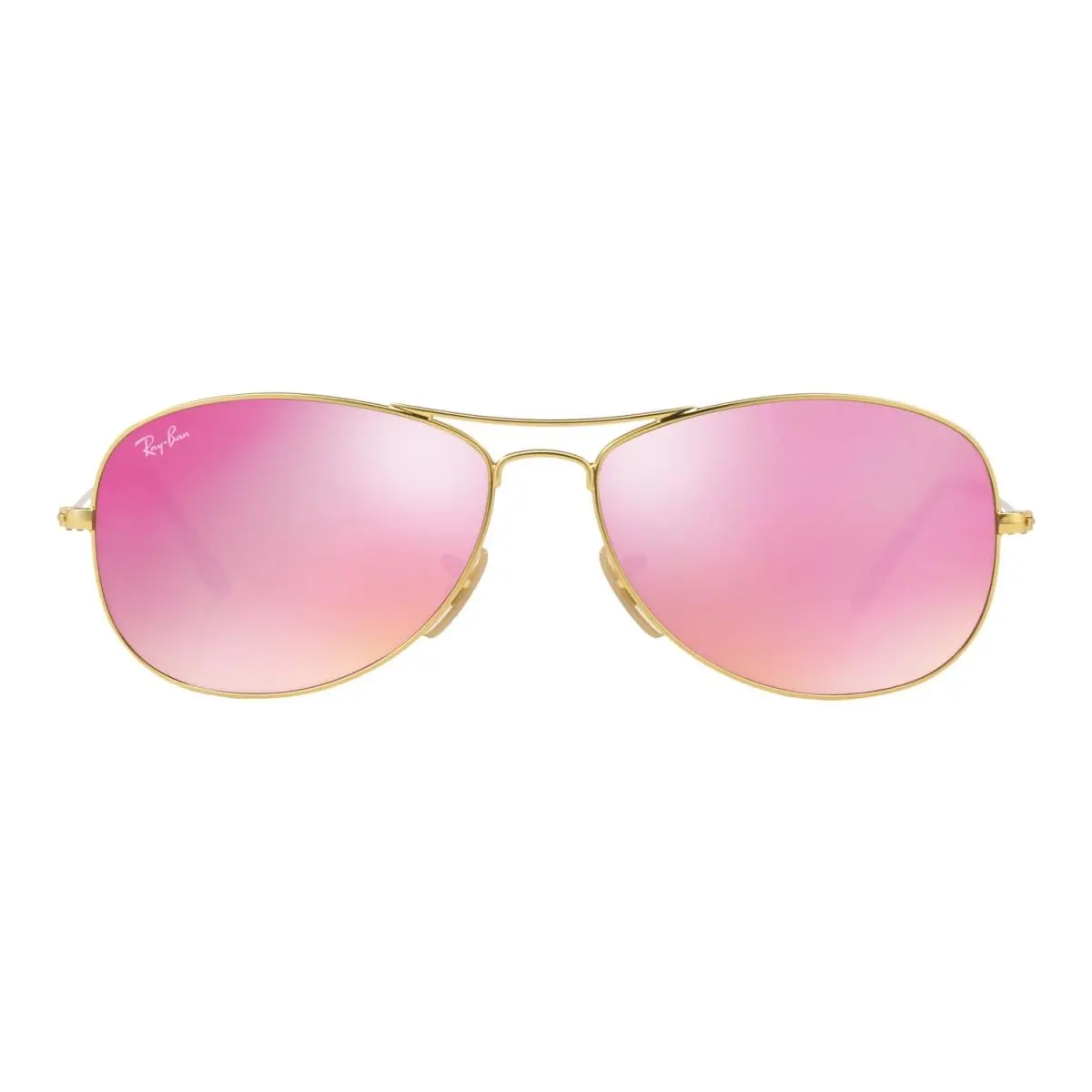 Ray-ban RB3362 112/4T Matte Gold Cockpit Aviator Cyclamen Flash 56-14