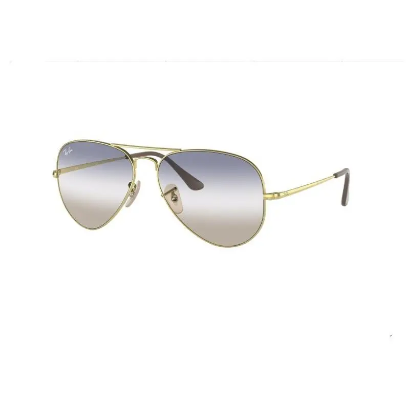 Ray Ban RB3689 Unisex Sunglasses Aviator Metal Blue Beige