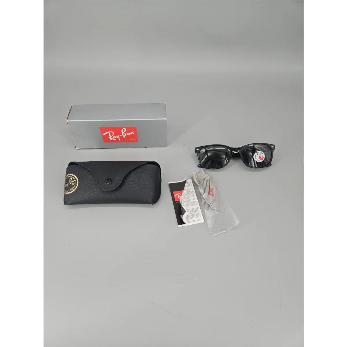 Ray-ban Sunglasses RB 2184 901/58 Black Polarized W/ Case Box