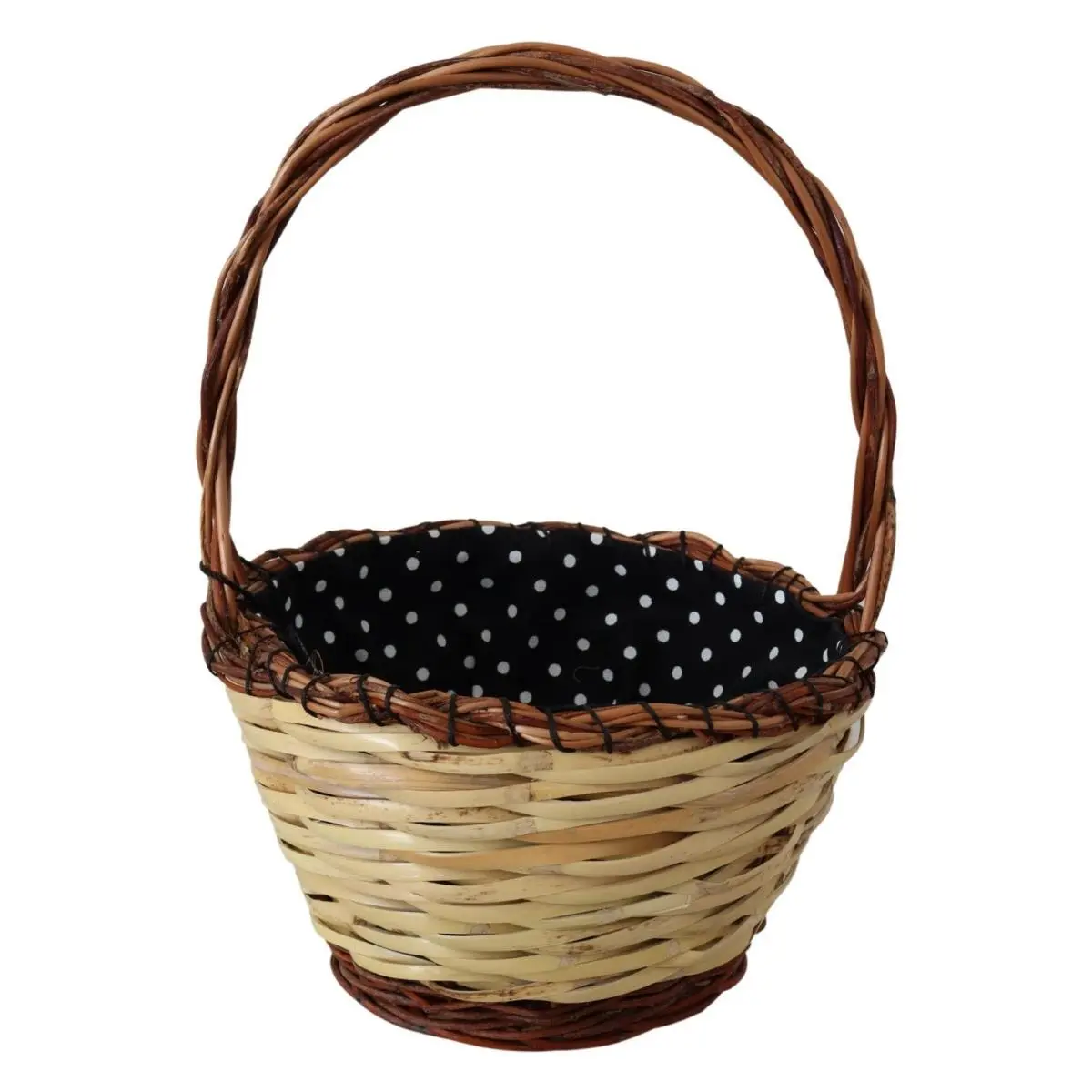 Dolce Gabbana Beige Wood Wicker Rattan Basket Tote Bag by Dolce & Gabbana