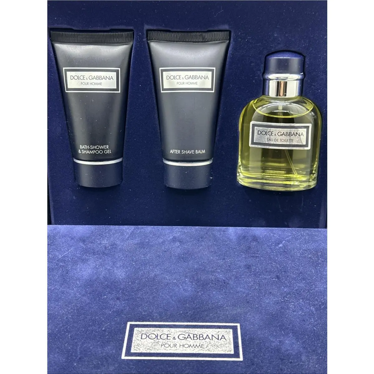 Dolce Gabbana Pour Homme Edt 75ml After Shave Balm Shower Gel 3PC Gift Set