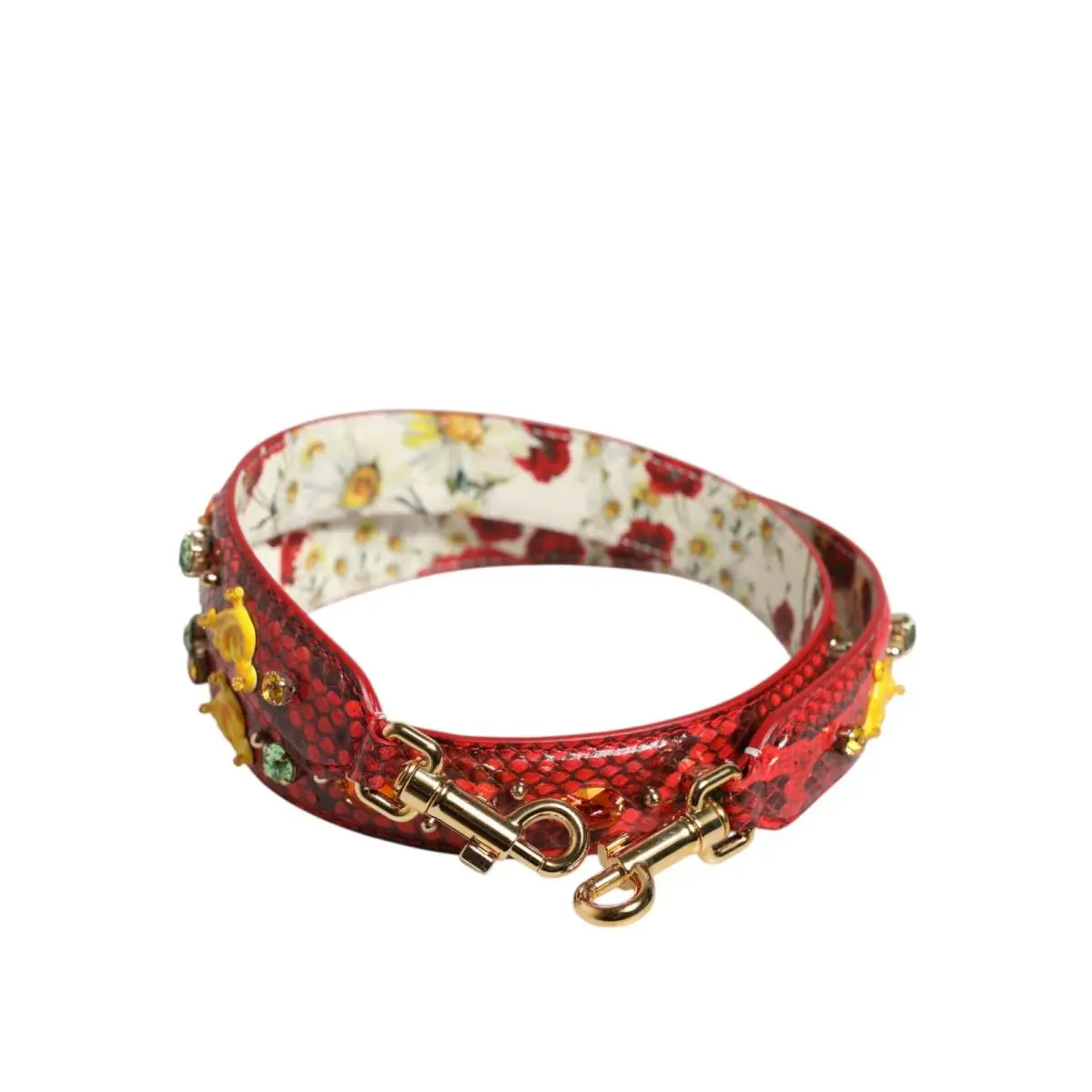 Dolce Gabbana Multicolor Embellished Handbag Accessory Shoulder Strap