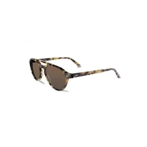 John Varvatos Unisex Sunglasses Honey Brown Tortoise V603 UF - Frame: Brown, Lens: Brown