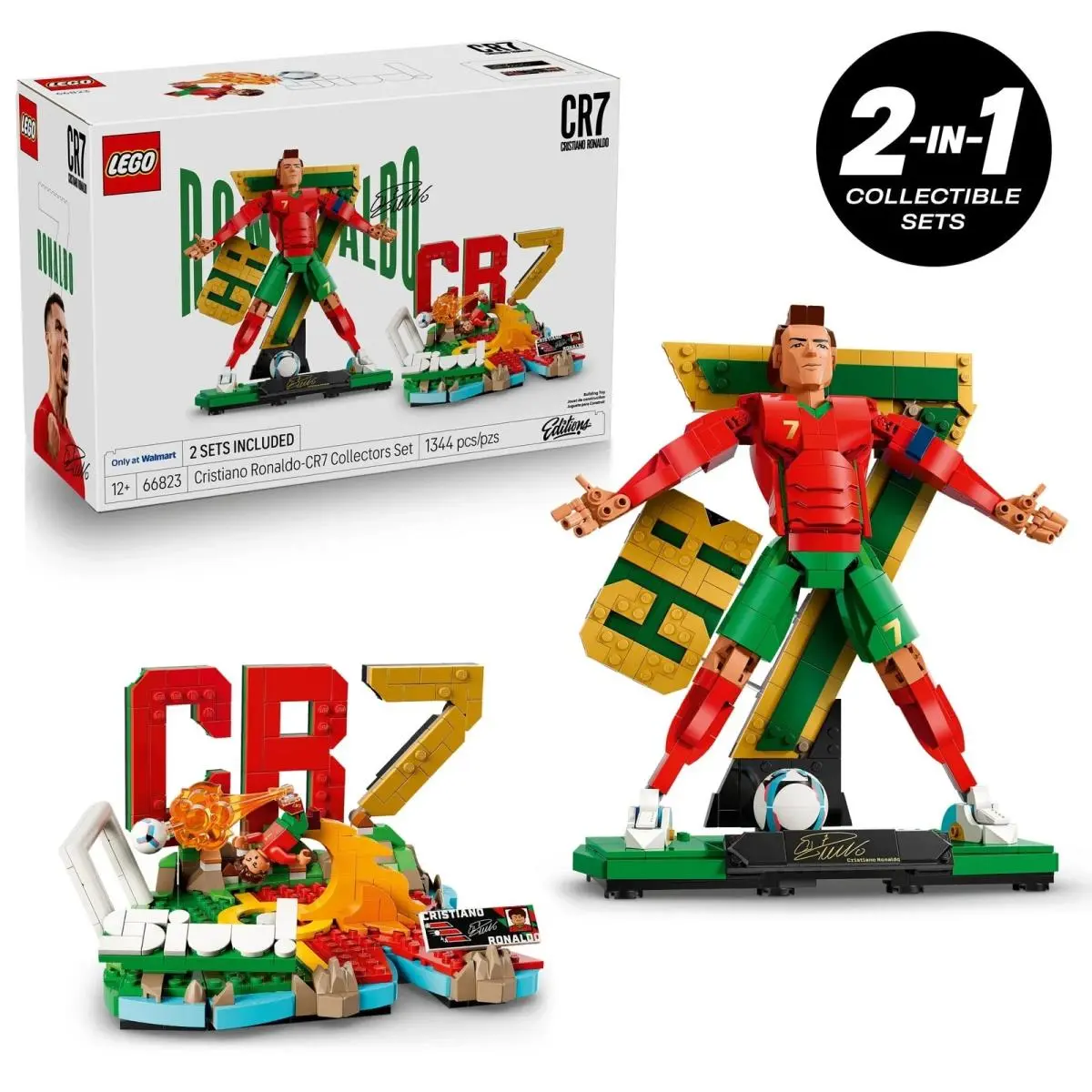 Lego 66823 Cristiano Ronaldo Collector`s Set Co-pack Walmart Exclusive