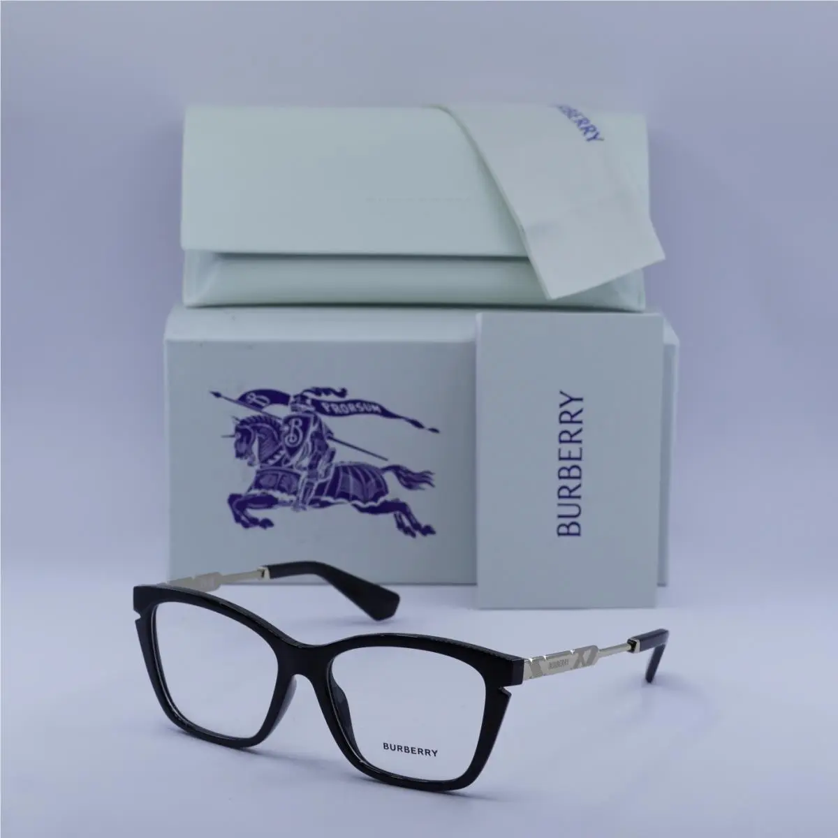 Burberry BE2427U 3001 Shiny Black/gold 52mm Eyeglasses