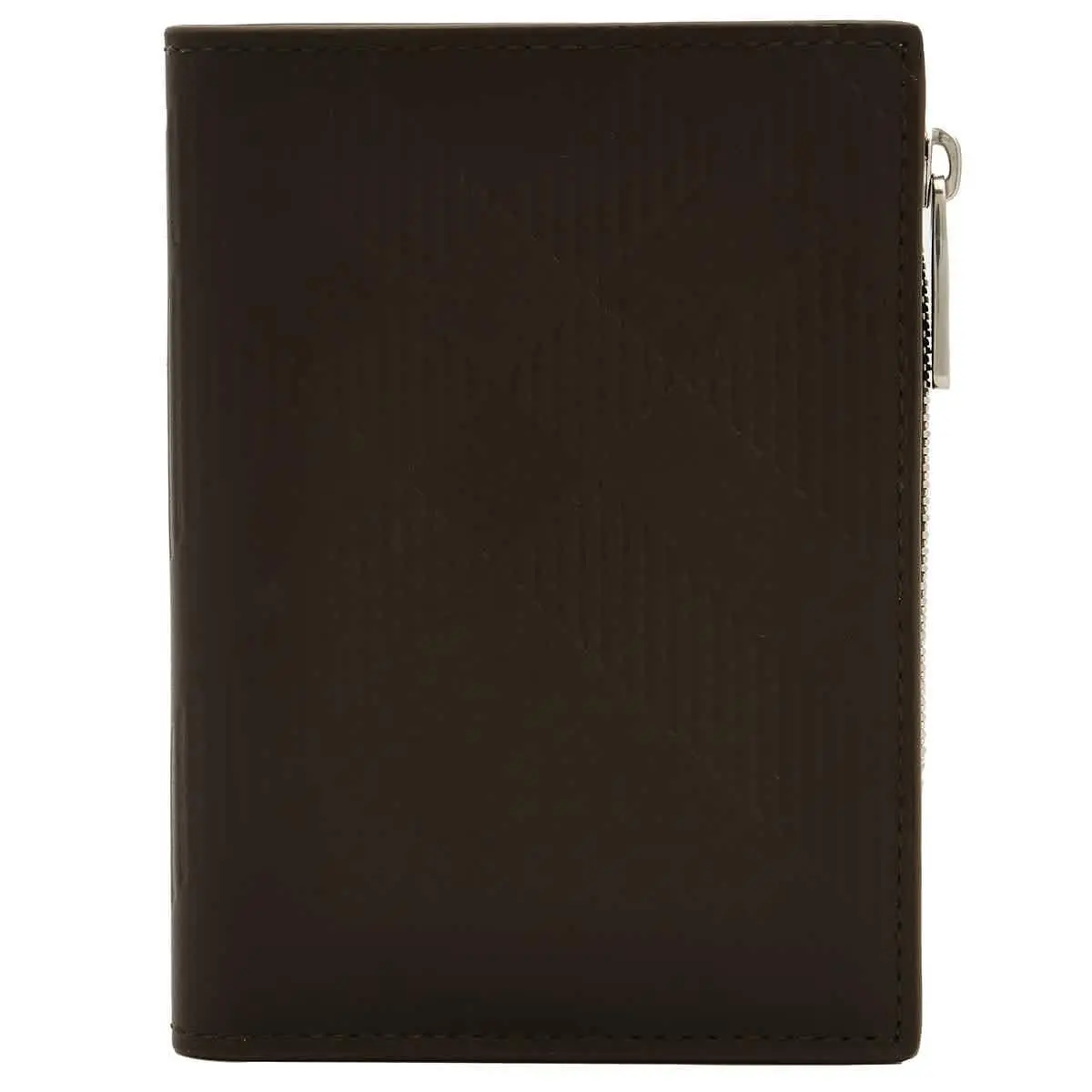 Burberry Military Embossed Check Zip Bifold Wallet 8091601