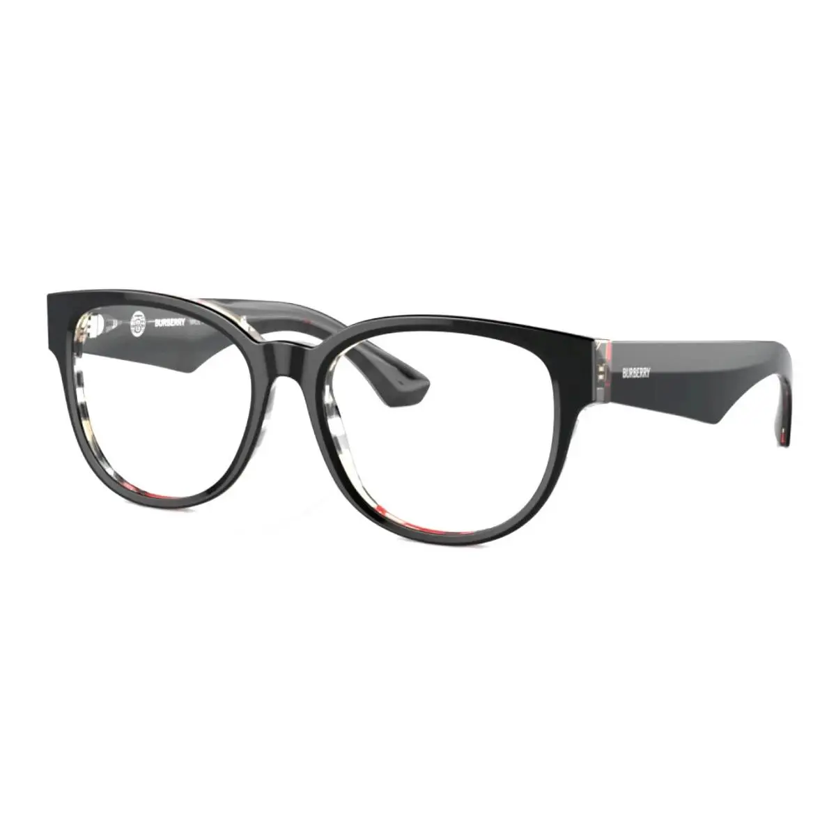Burberry Eyeglasses BE2410 4121 53-17 140 Black on Checked Crystal Frames