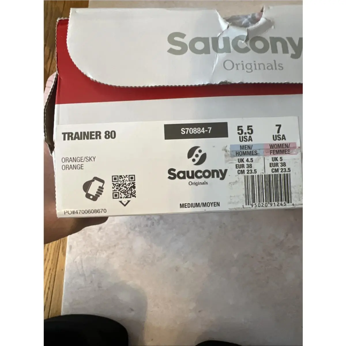 Saucony shoes - Saucony Trainer 80 - Trainer - S70884-7 - Orange 5