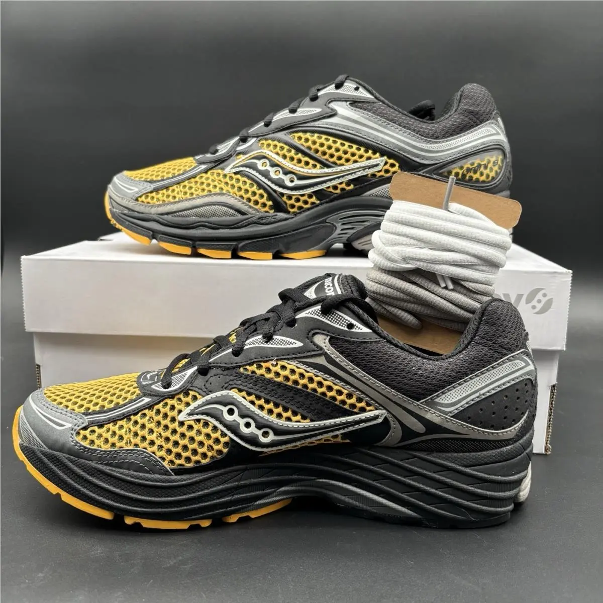 Saucony Progrid Omni 9 Gold/carbon Unisex Running Shoes 9M 10.5W – Rare Colorway