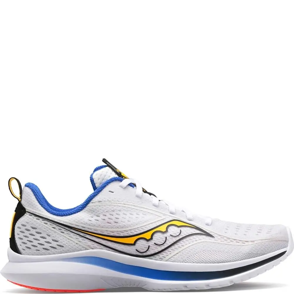 Saucony Kinvara 13 Men`s Running Shoe - White/Black/Vizi