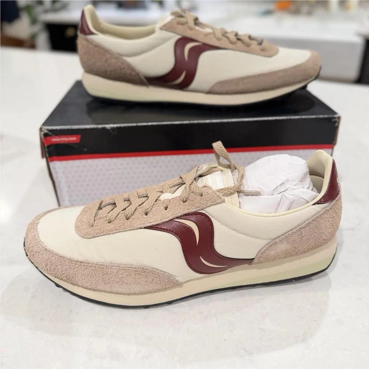 Saucony shoes - Saucony Trainer 80 - Trainer - S70883-2 - Brown Red 0