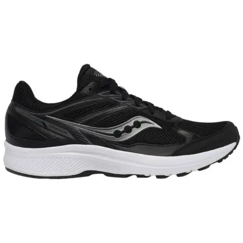 Saucony Cohesion 14 Mens Size 10 Wide Running Shoes S20629-1 Black White Sneaker