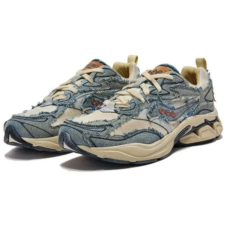 Saucony X Lee Grid Fusion ‘blue Denim’ Jeans Rare Limited Size 5 Casual Walking