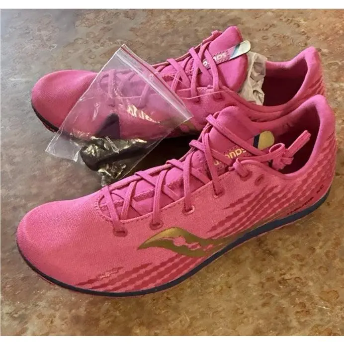Saucony Women`s Havok XC3 Strack Spikes Prospect Quartz Rose Size 11