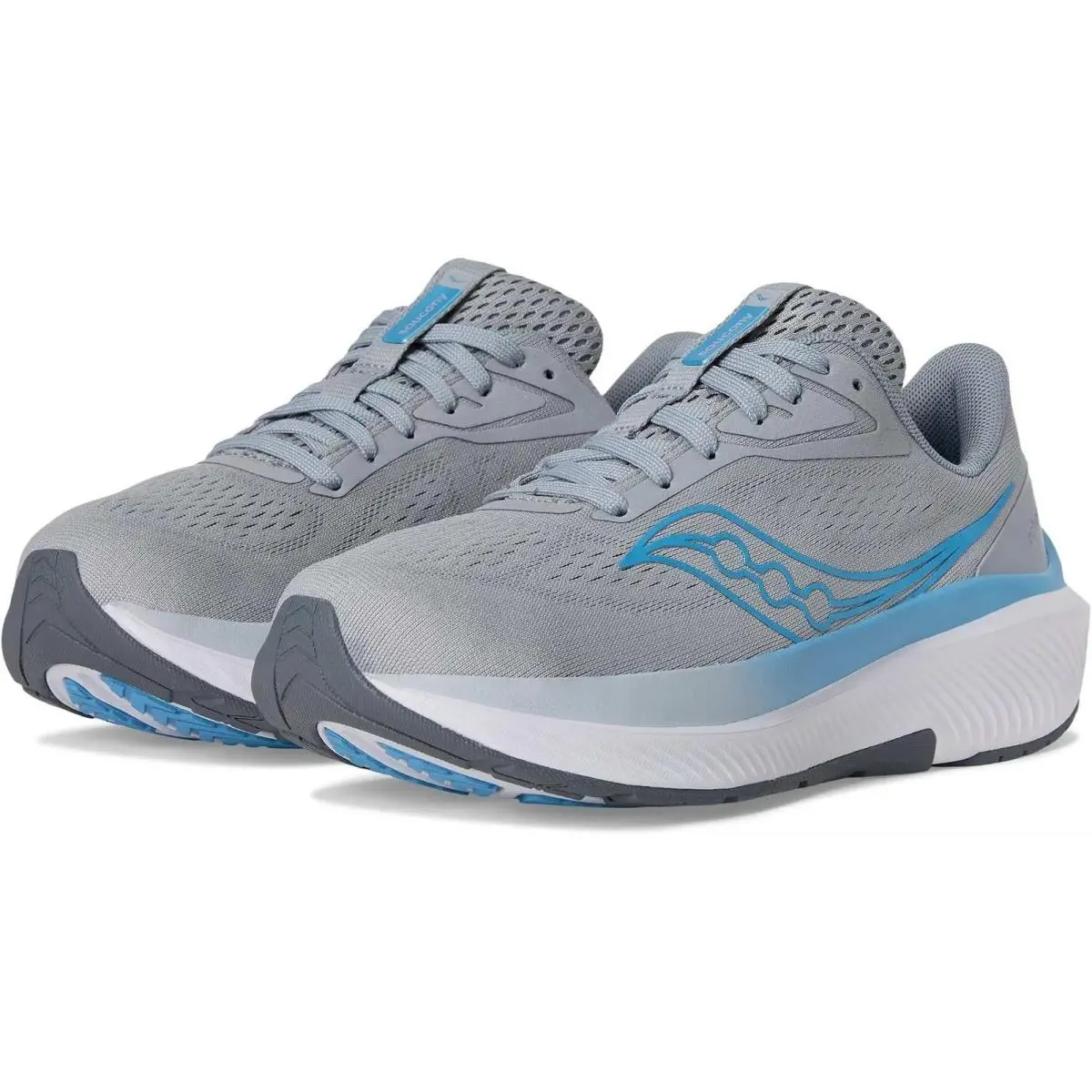 Saucony Echelon 10 Womens Size 7 X-wide Running Shoes Grey Blue S10834-10