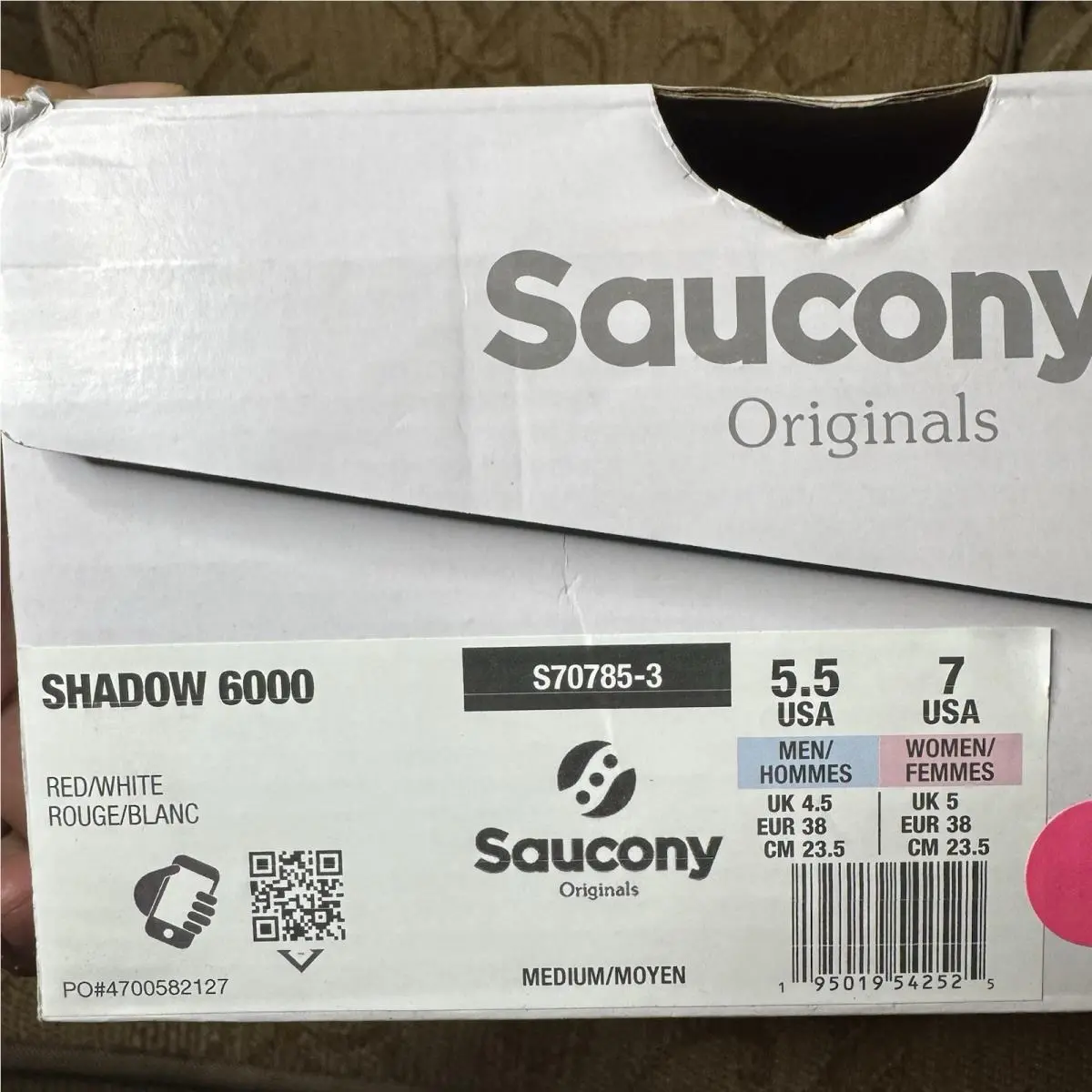 Saucony shoes - Saucony Shadow 6000 - Shadow - S70785-3 - Red/white 5
