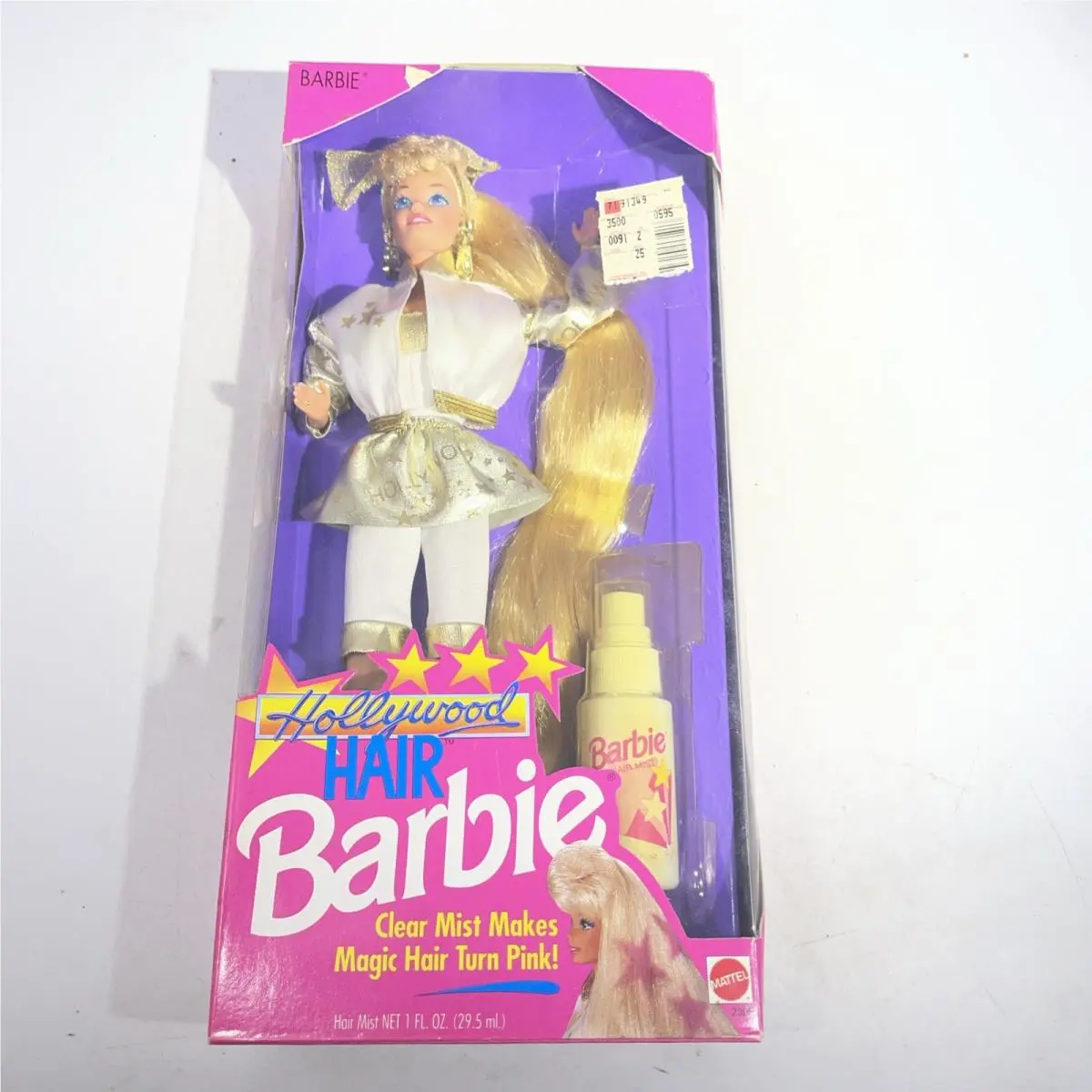 Barbie Hollywood Hair Barbie Doll 1992 Mattel 2308 Glittering Gold White