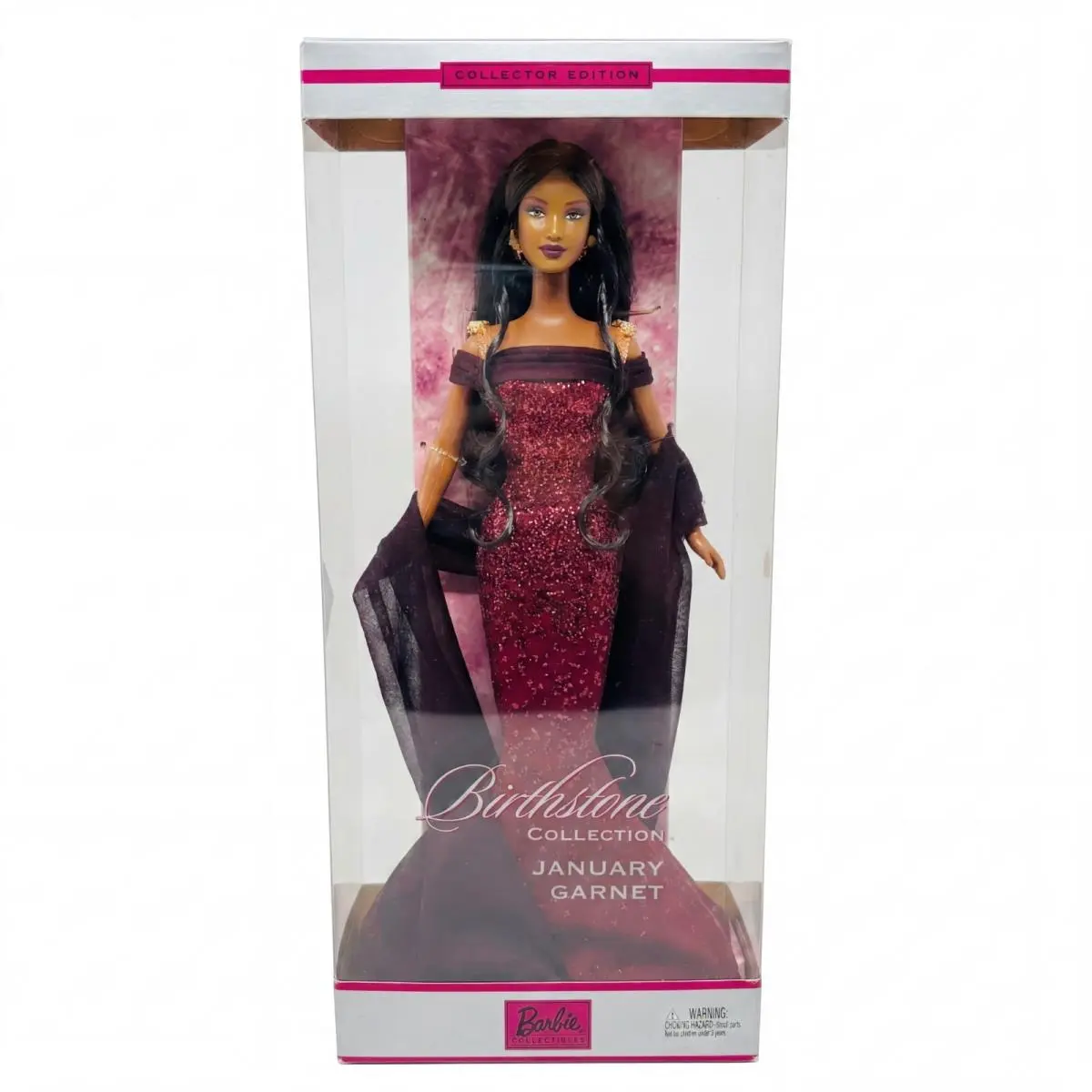 Barbie Birthstone Doll January Garnet African American 2002 Mattel C0583