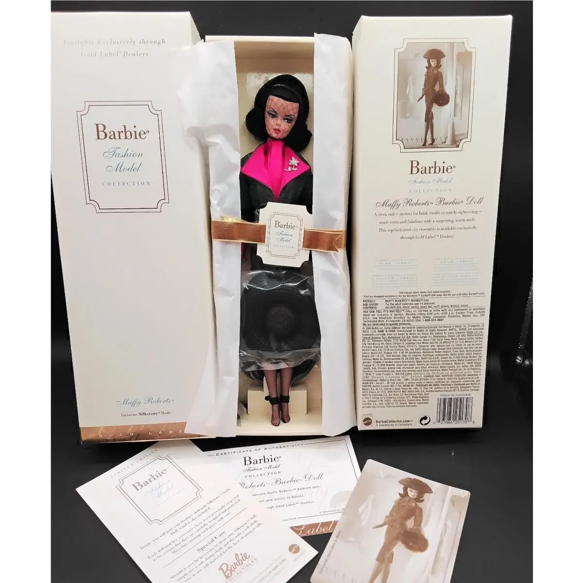 04 Silkstone Barbie Doll Fashion Model Muffy Roberts Nrfb H6465 Gold Label