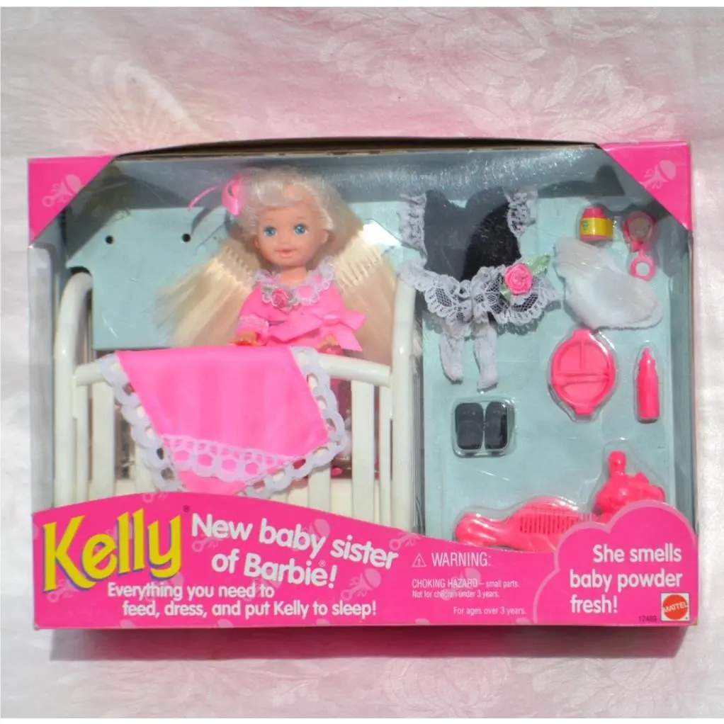 Bedtime Kelly Baby Sister of Barbie Doll Set 1994 Mattel 12489