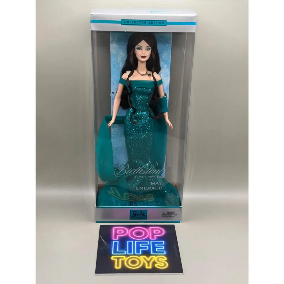 2002 Mattel Birthstone Collection “may Emerald Barbie” B3413 Nrfb