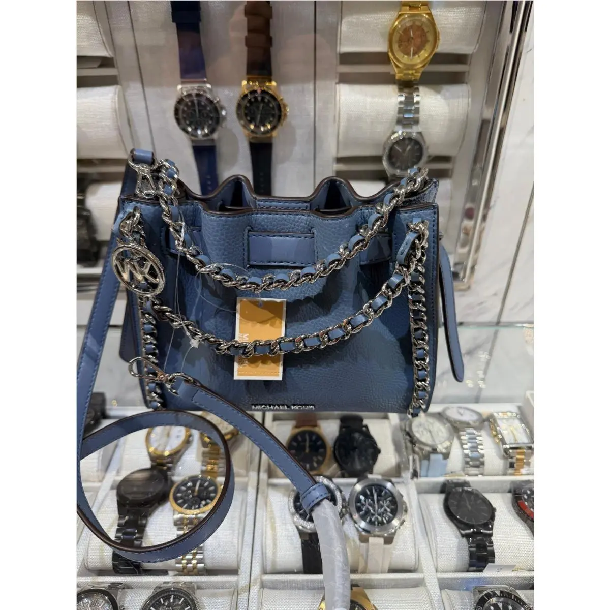 Mina Small Crossbody MK Bag Handbag Purse Messenger Shoulder Women DENIM by Michael Kors