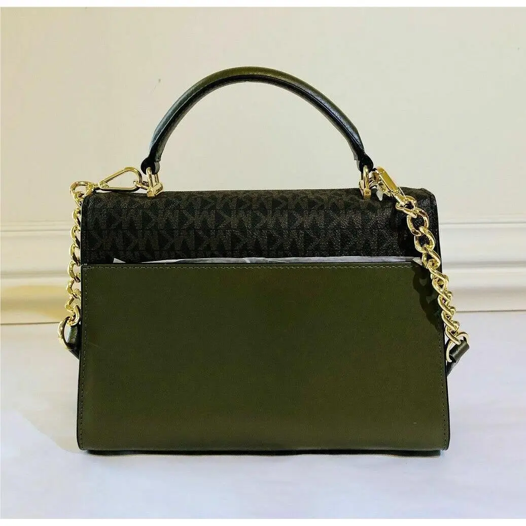 Michael Kors  bag  Sloan - Manufacturer: Brown Olive Orange, Handle/Strap: Green, Hardware: Gold 4
