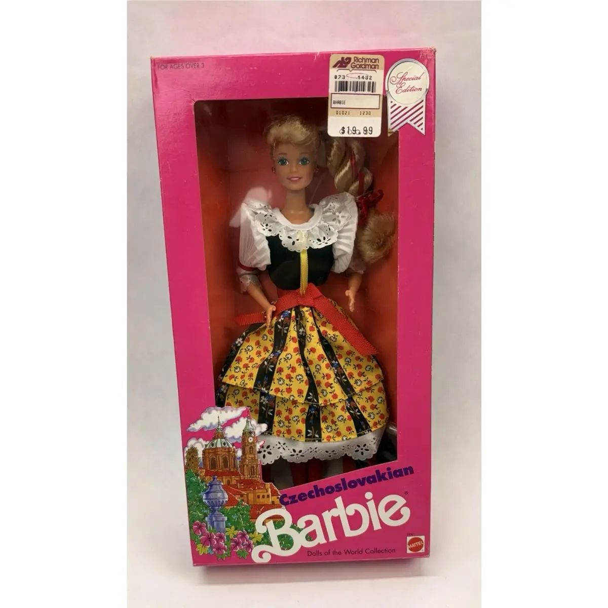 1990 Dotw Czechoslovakian Barbie 7330 Dolls Of The World Czech Vintage