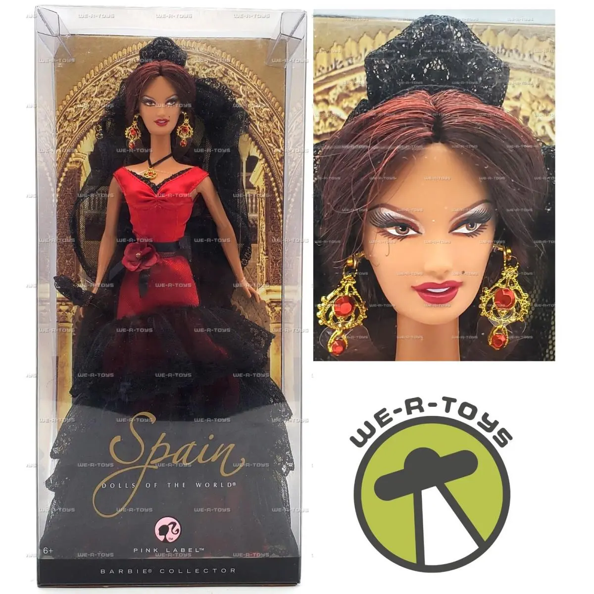 Dolls of The World Spain Barbie Doll Pink Label 2007 Mattel L9583