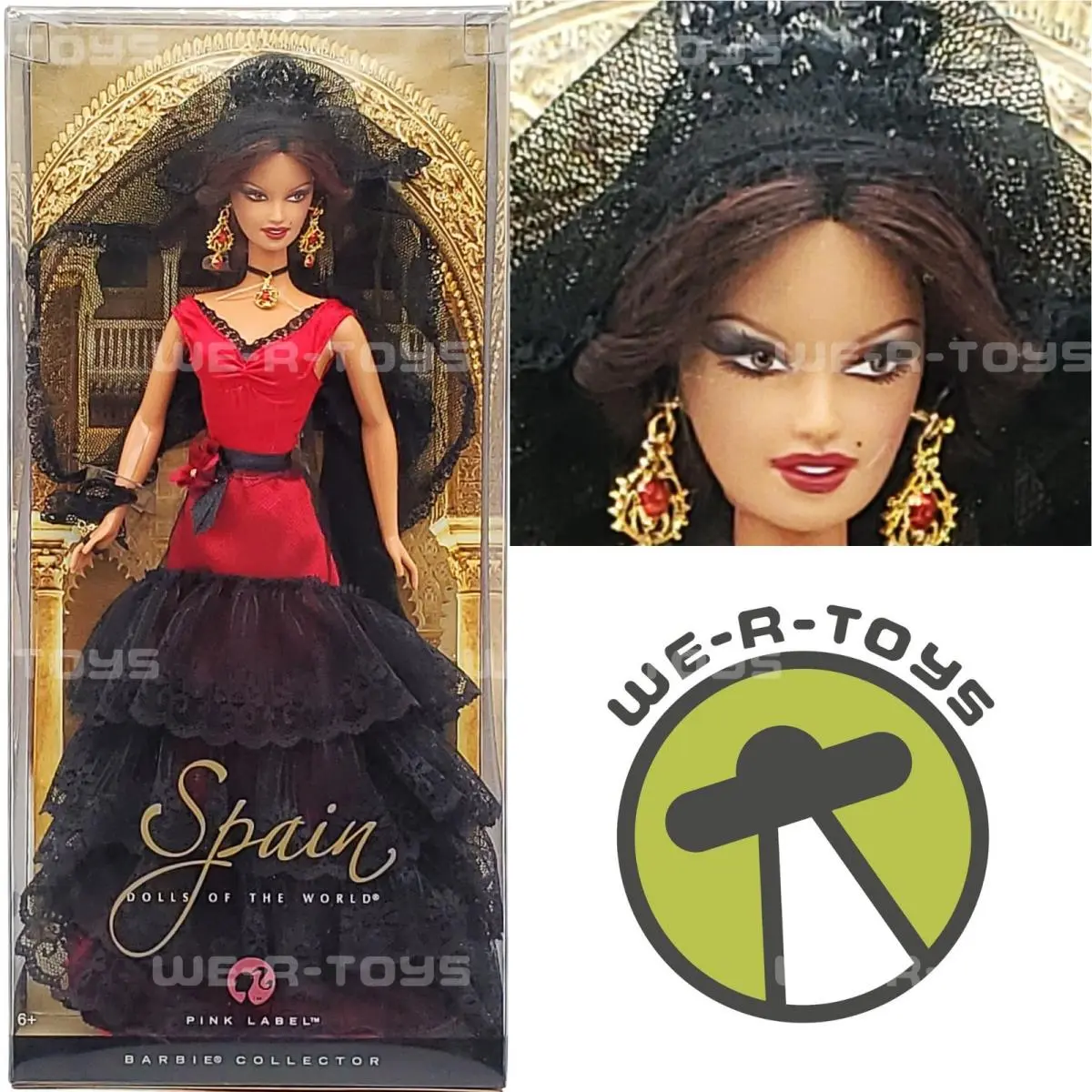 Spain Dolls of The World Pink Label Barbie Collector 2007 Mattel L9583