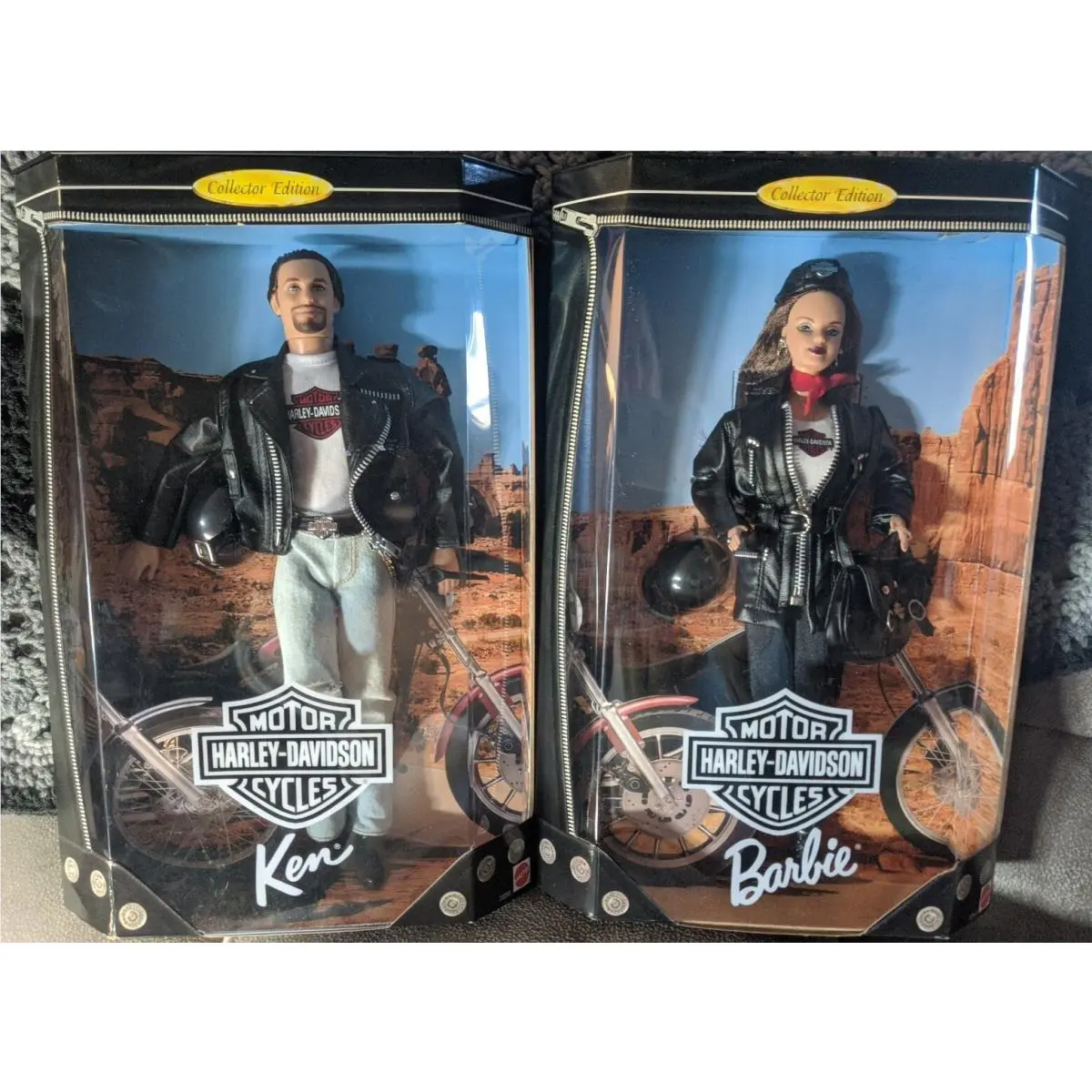Barbie Ken Harley Davidson Collector Limited Edition Doll Set 1998