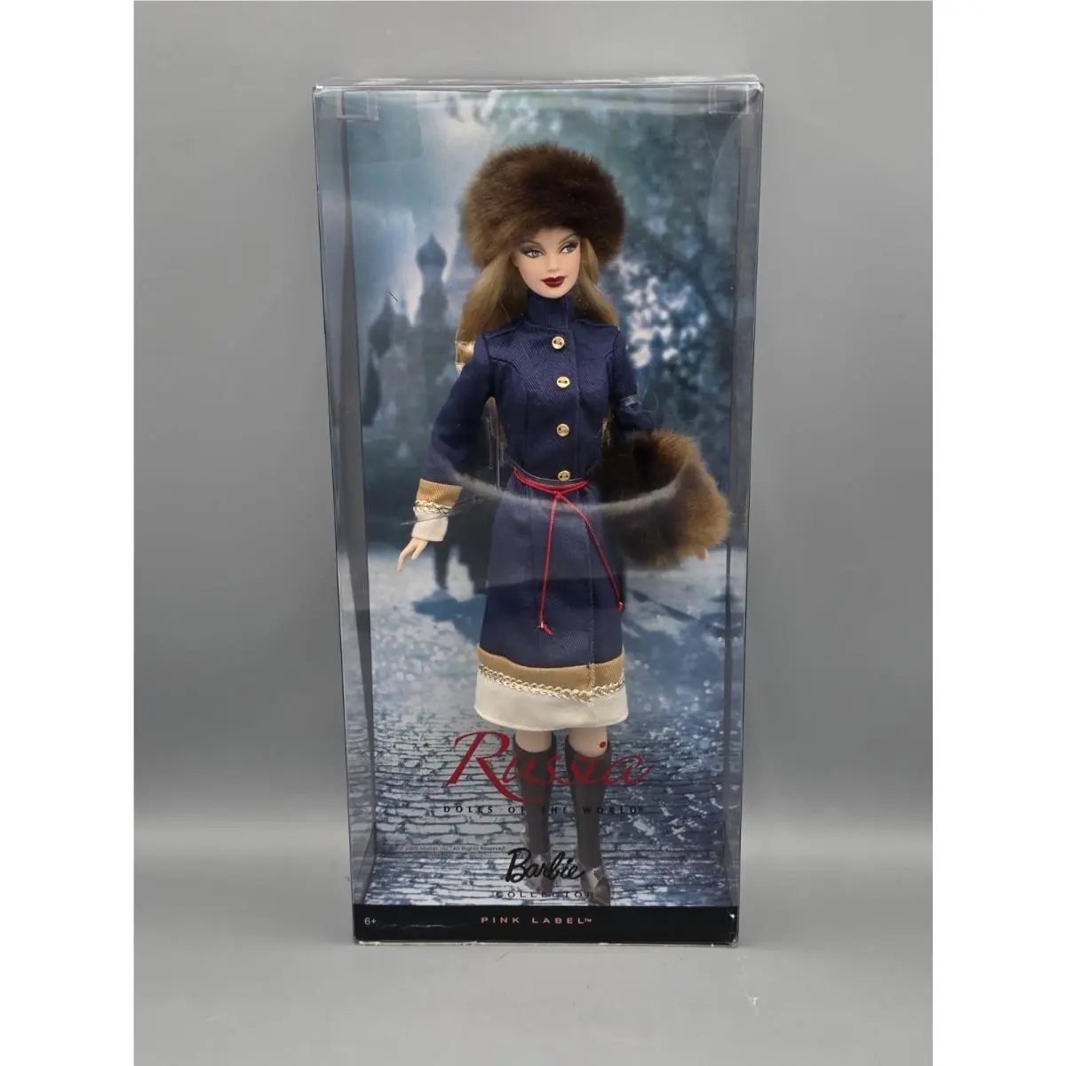 Mattel Barbie Collector Dolls of The World Russia Pink Label Doll R4488 2009