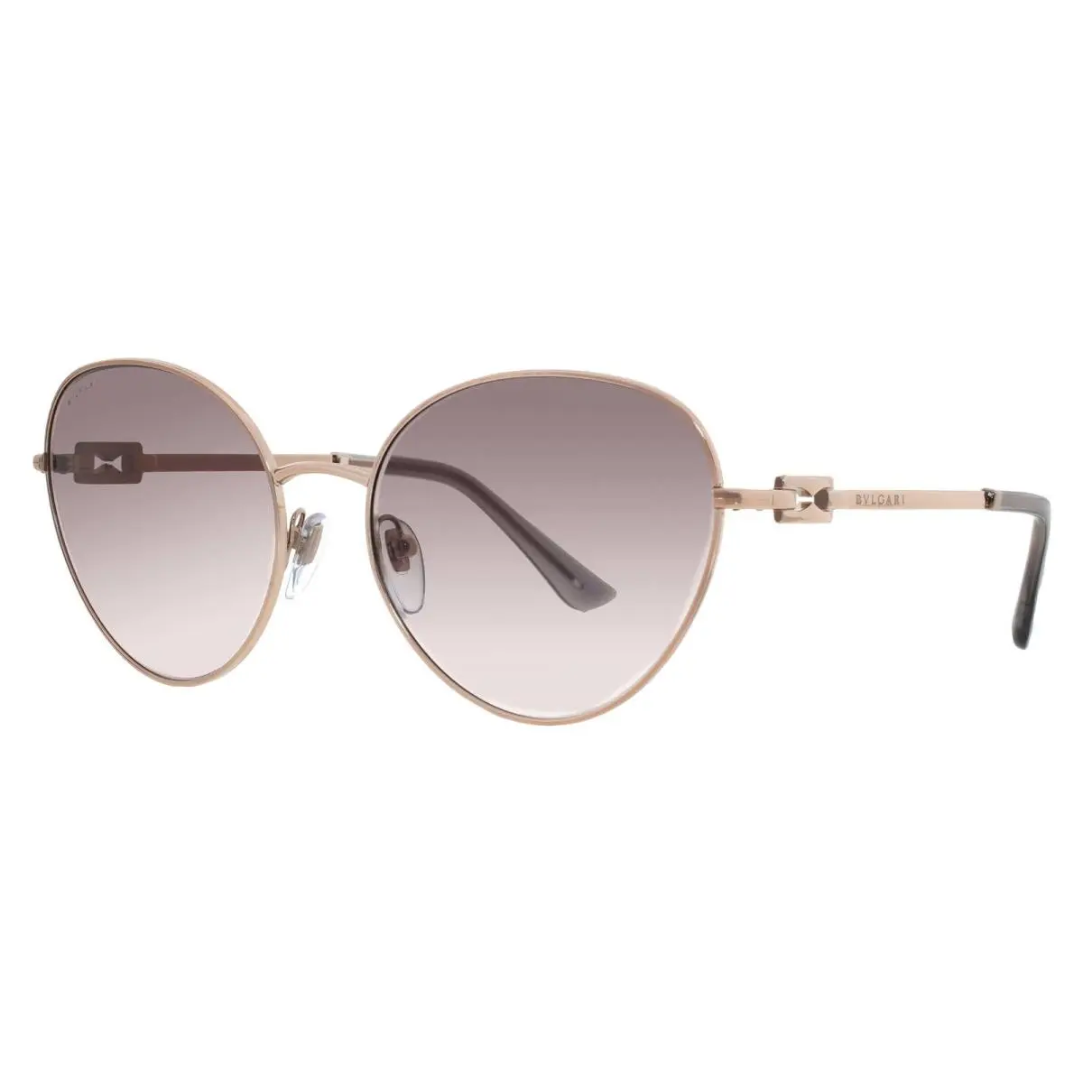 Bvlgari Pink Gradient Gray Oval Ladies Sunglasses BV6174 20143B 58