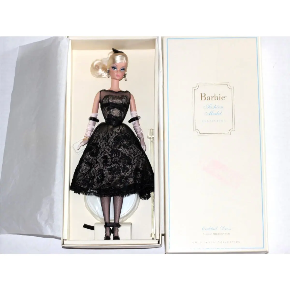 Barbie Doll Fashion Model Collection Coctail Dress Silkstone Gold Label