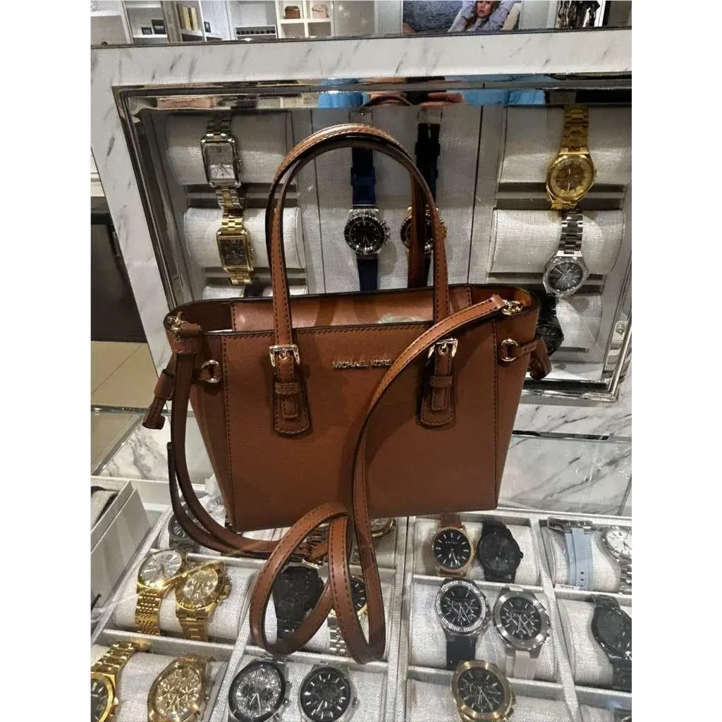 Michael Kors Voyager Women Extra-small Leather Top Zip Tote MK Bag Luggage Purse