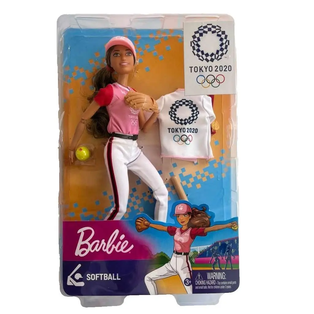Barbie Tokyo 2020 Olympic Games Softball Doll GJL73 Nrfb Mattel