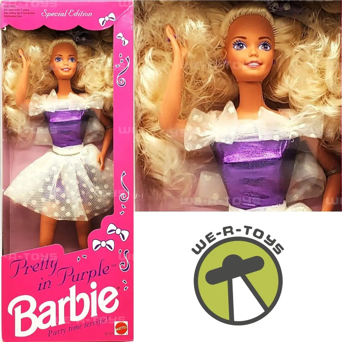 Pretty in Purple Barbie Doll Special Edition 1992 Mattel 3117