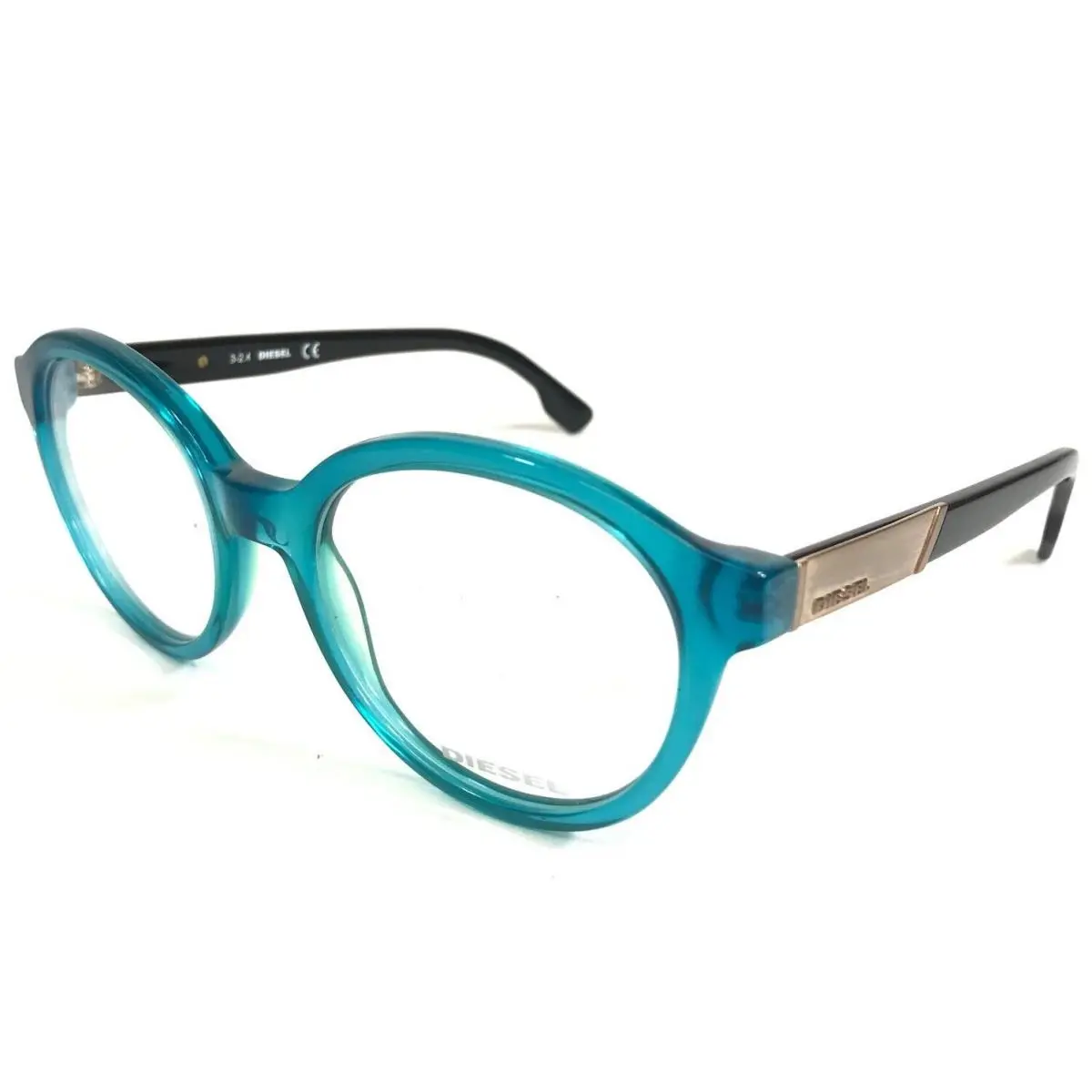 Diesel Eyeglasses Frames DL5091 col.093 Black Clear Blue Copper Round 51-19-145