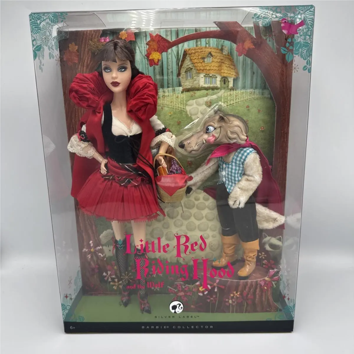 Mattel Barbie Little Red Riding Hood and The Wolf Giftset Silver Label N3245 Red