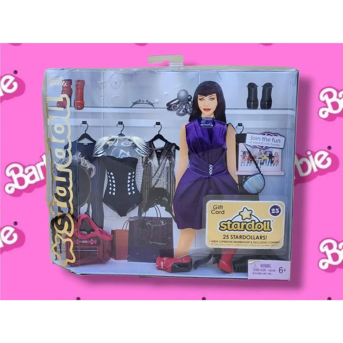 2011 Mattel Barbie Stardoll Fallen Angel Fashion Set W2208 Gothic Punk