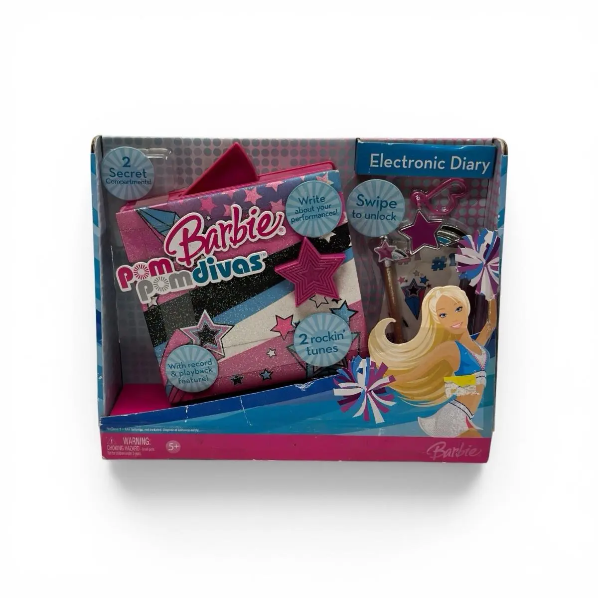Mattel Barbie Pom Pom Divas Electronic Diary