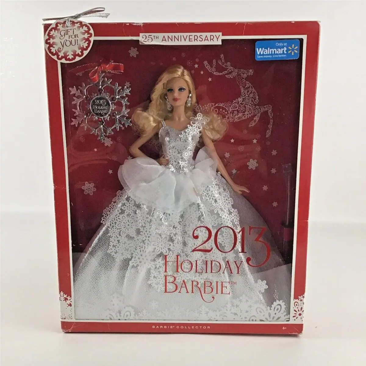 Barbie Doll 2013 Holiday Barbie 25th Anniversary Collector Fashion Figure Mattel