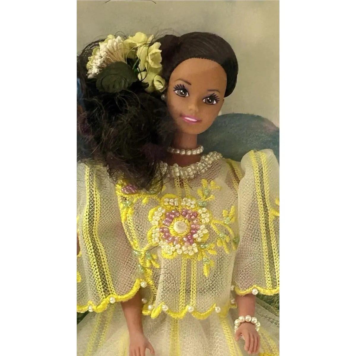 Astonishing 1993 Filipina Barbie Doll Designed by Patis Tesoro 60481-9903 Nrfb