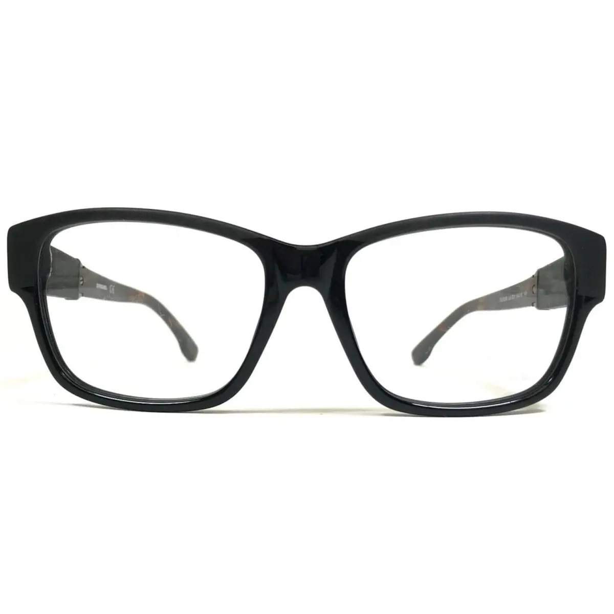 Diesel Eyeglasses Frames DL5036 col.001 Black Tortoise Square Spiked 54-16-140