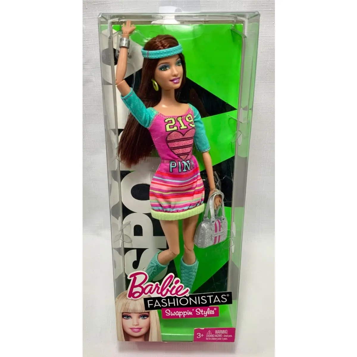 Swappin’ Styles Sporty Teresa - Articulated Fashionistas Barbie Doll