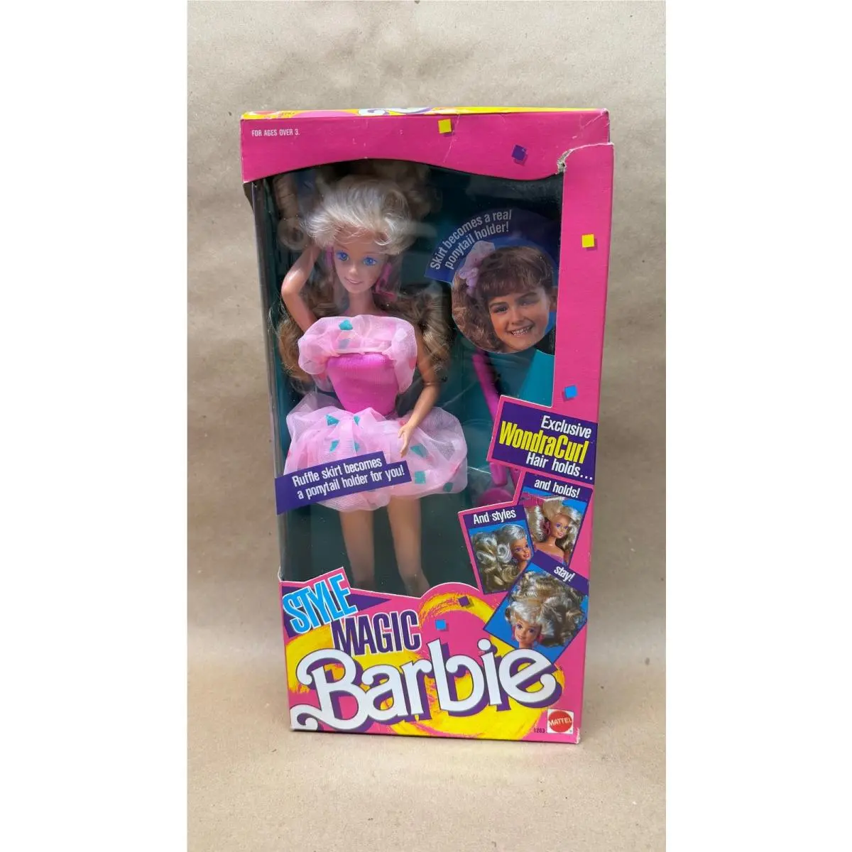 Vtg 1988 Mattel Style Magic Barbie Doll 1283 Nrfb
